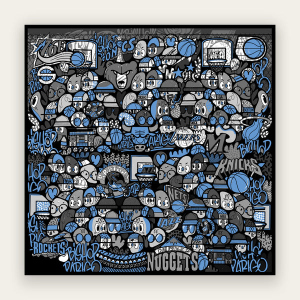 I Love Basket (Blue)